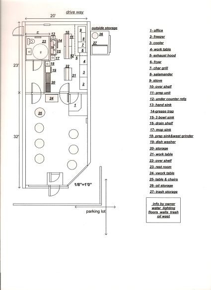 Kitchen Design Floor Plan - Example #2